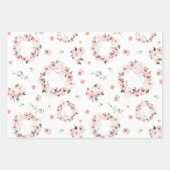 Floral Boho Valentijnsdag inpakpapier Vel (Voorkant)