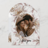 Floral Boho Valentijnse Kaart (Voorkant / Achterkant)