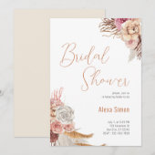 Floral Boho Vrijgezellenfeest Kaart (Voorkant / Achterkant)