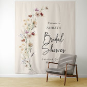 Floral Boho Vrijgezellenfeest Wandkleed (In situ)