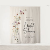 Floral Boho Vrijgezellenfeest Wandkleed (Voorkant)