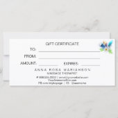 *~* Floral Boho Waterverf Crysta Feathers Heart (Achterkant)