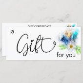 *~* Floral Boho Waterverf Crysta Feathers Heart (Voorkant / Achterkant)