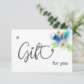 *~* Floral Boho Waterverf Crystal Heart Feather (Staand voorkant)