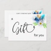 *~* Floral Boho Waterverf Crystal Heart Feather (Voorkant / Achterkant)