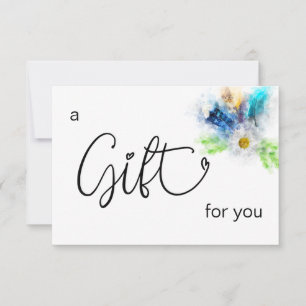 *~* Floral Boho Waterverf Crystal Heart Feather