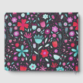 Floral Boho Waterverf Dark Gastenboek (Achterkant)