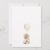 Floral Boho we kunnen het Baby shower afwachten Kaart (Achterkant)