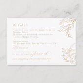 Floral Boho Wedding Details Bijlage (Voorkant)