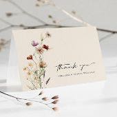 Floral Boho Wedding Hartelijk dank Bedankkaart