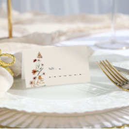 Floral Boho Wedding Plaatskaartje