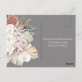 Floral Boho Wedding Response Briefkaart (Achterkant)