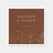 Floral Boho Wedding Servet (Voorkant)