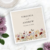 Floral Boho Wedding Servet
