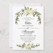 Floral Boho Wedding Uitnodiging (Voorkant)