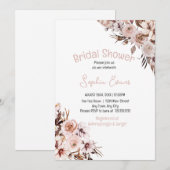  Floral Boho White Vrijgezellenfeest Kaart (Voorkant / Achterkant)