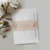 Floral Boho Wildflower bruiloft Uitnodigingen Wikkel