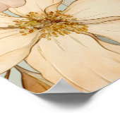 Floral Boho Wildflower Sage Green Baby shower Poster (Hoek)