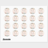 Floral Boho Wildflower Wedding Favoriet Ronde Sticker (Vel)