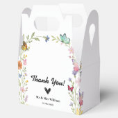 Floral Boho Wildflowers Wedding Bedankt Bedankdoosjes (Geopend)