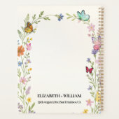 Floral Boho Wildflowers Wedding Checklist Planner (Achterkant)