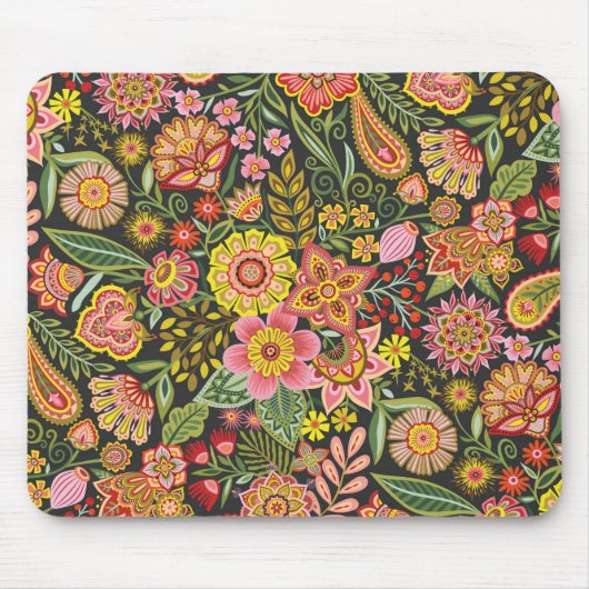 Floral Bomb Mousepad Muismat (Voorkant)