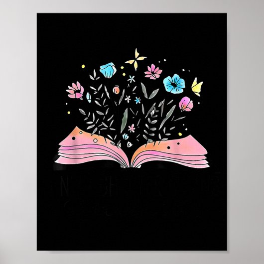 Floral Book A New Chapter Begins Retired 2026 Reti Poster (Voorkant)