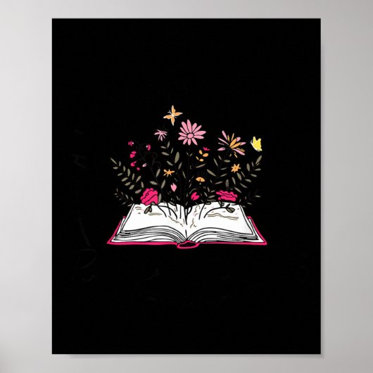 Floral Book A New Chapter Begins Retired 2026 Reti Poster (Voorkant)