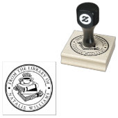 Floral Book Coffee Mok Moon uit de bibliotheek van Rubberstempel (Gestempeld)