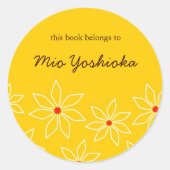 Floral Book Label (Voorkant)