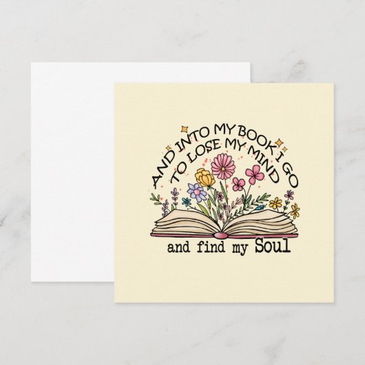 Floral Book Lover (Voorkant / Achterkant)