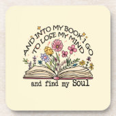 Floral Book Lover Bier Onderzetter (Voorkant)