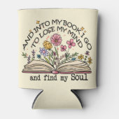 Floral Book Lover Blikjeskoeler (Voorkant)