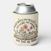 Floral Book Lover Blikjeskoeler (Blikje Achterkant)