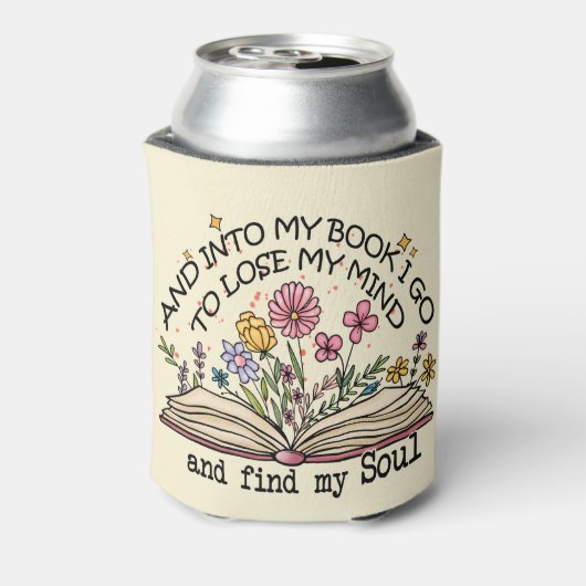 Floral Book Lover Blikjeskoeler (Blikje Achterkant)