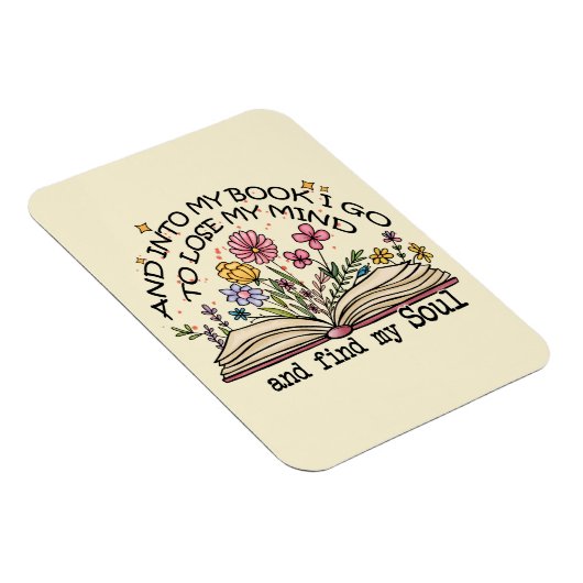 Floral Book Lover Magneet (Rechterzijde)