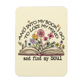 Floral Book Lover Magneet (Verticaal)