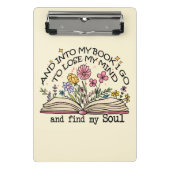 Floral Book Lover Mini Klembord (Voorkant)