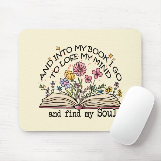 Floral Book Lover Muismat (Met muis)