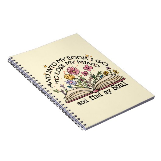 Floral Book Lover Notitieboek (Rechterzijde)