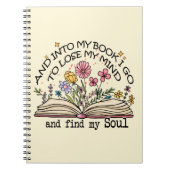 Floral Book Lover Notitieboek (Voorkant)