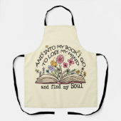Floral Book Lover Schort (Voorkant)