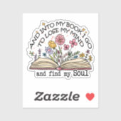 Floral Book Lover Sticker (Vel)