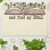 Floral Book Lover Theedoek (Gevouwen)