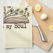 Floral Book Lover Theedoek (Quarter Fold)