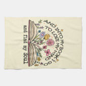 Floral Book Lover Theedoek (Horizontaal)