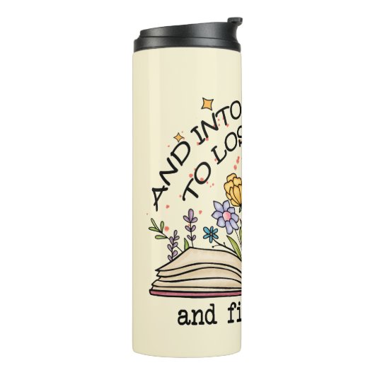 Floral Book Lover Thermosbeker (Gedraaid links)