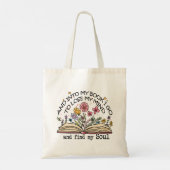 Floral Book Lover Tote Bag (Achterkant)