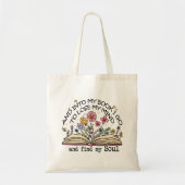 Floral Book Lover Tote Bag (Voorkant)