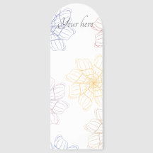Floral book mark